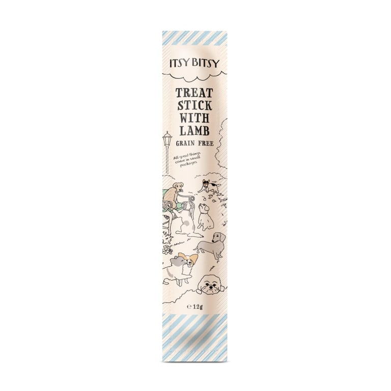 ItsyBitsy mėsos lazdelė šunims – su ėriena, 12 g