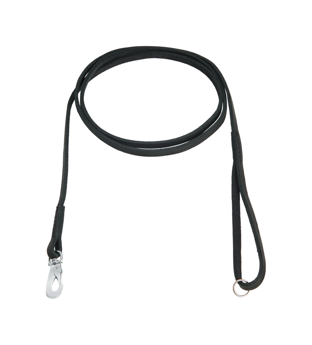FEEL LEATHER Seam pavada suņiem, 10 mm x 180 cm, melna - Produkta attēls