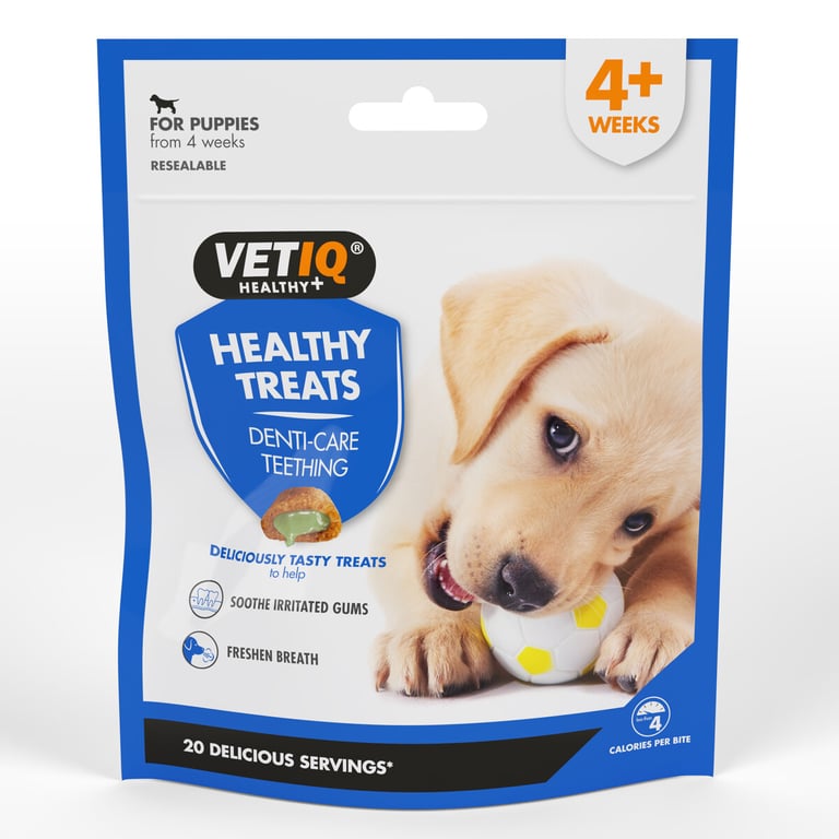 VETIQ Teething funkcionalūs skanėstai šuniukams, su vištiena, 50 g