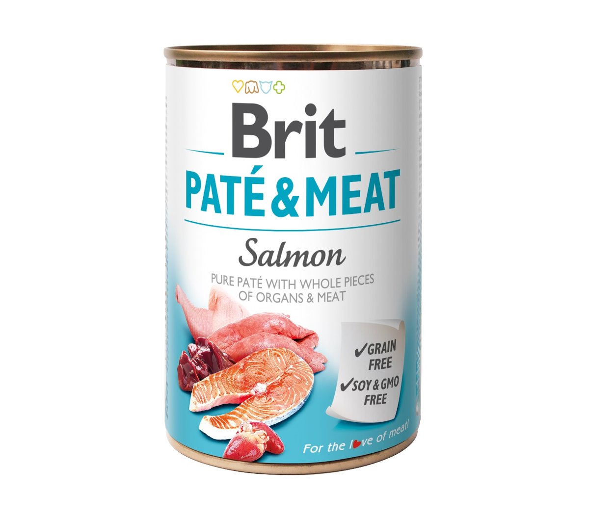 Brit Care Pate&Meat konservai šunims su lašiša, 400 g - 