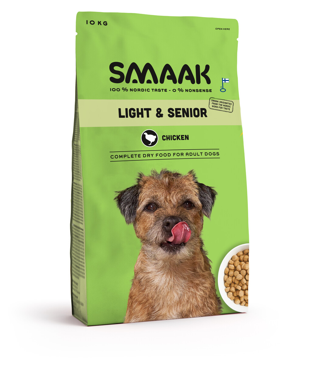 SMAAK sausas maistas senjorams šunims, su vištiena, 10kg -  1