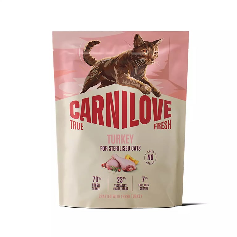 Carnilove True Fresh steriliseeritud kassi kuivtoit, kalkun, 400 g - Tootepilt 2