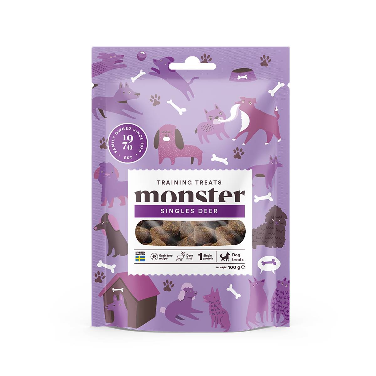 Monster Dog koera maius, hirv, 100 g - Tootepilt 1