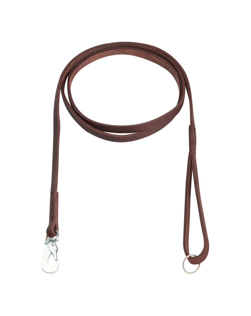 FEEL LEATHER Seam pavada suņiem, 10 mm x 180 cm, brūna - Produkta attēls