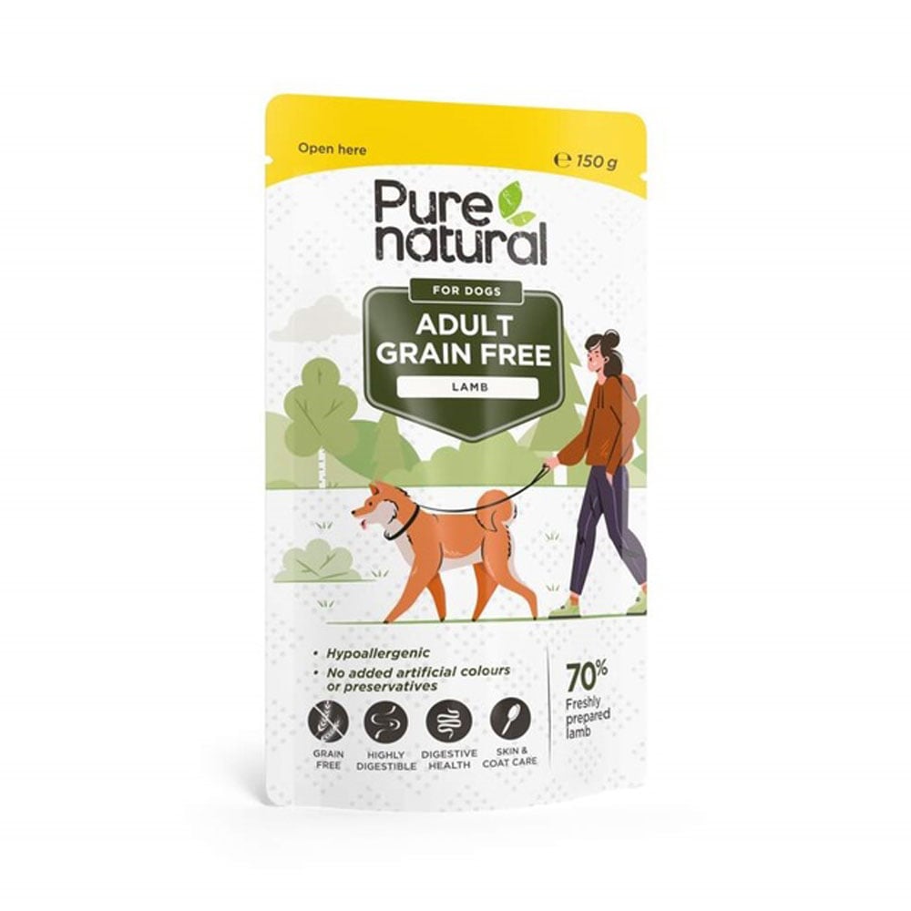 Purenatural konservai šunims su ėriena, 150 g -  1