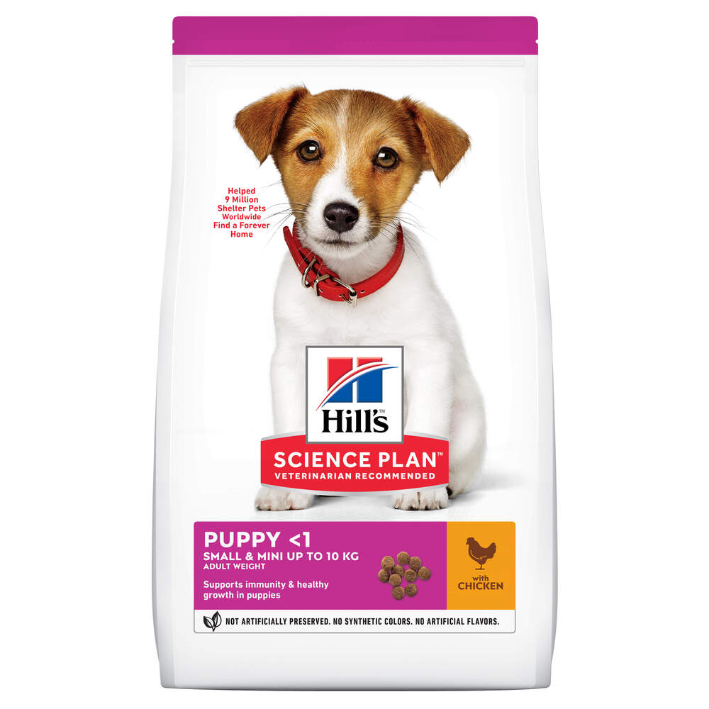 Hills Small & Mini kutsika kuivtoit, kana, 1,5 kg. - Tootepilt