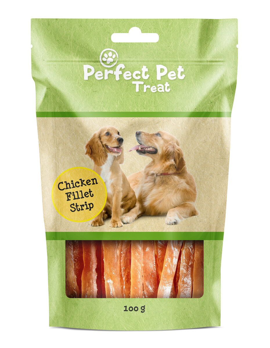 Perfect Pet džiovintos vištienos juostelės šunims, 100g -  1