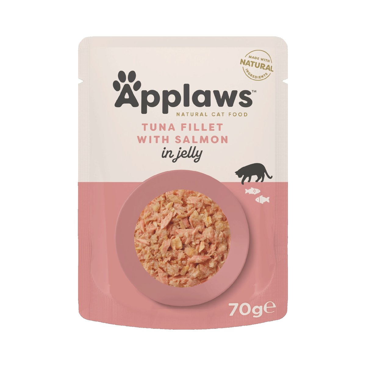 Applaws konservuotas maistas katėms su tunu ir lašiša, 70 g - 