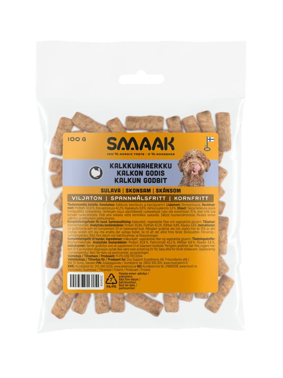 SMAAK koera maius, kalkun, 100 g