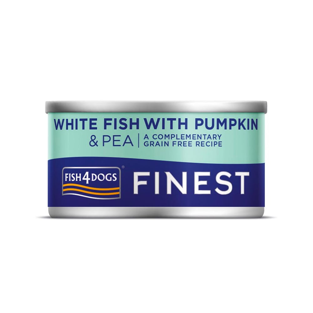 Fish4Dogs Finest konservai šunims su skumbre, moliūgu/žirneliais, 85 g -  1