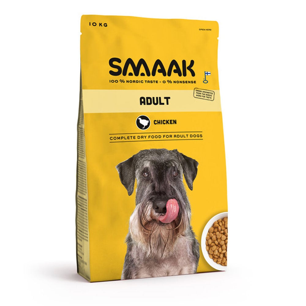SMAAK sausas maistas suaugusiems šunims su vištiena, 10kg -  1
