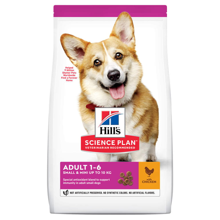 HILL'S SP Adult Small&Mini sausā barība suņiem, vista, 1,5kg