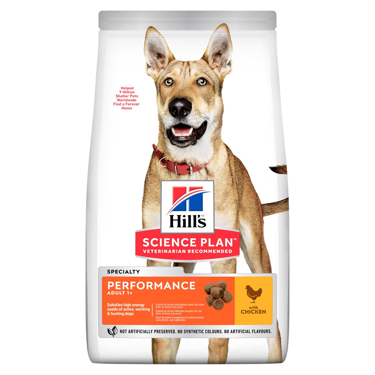 HILL'S SP Performance sausā baŗība suņiem, vista, 14kg - Produkta attēls 1