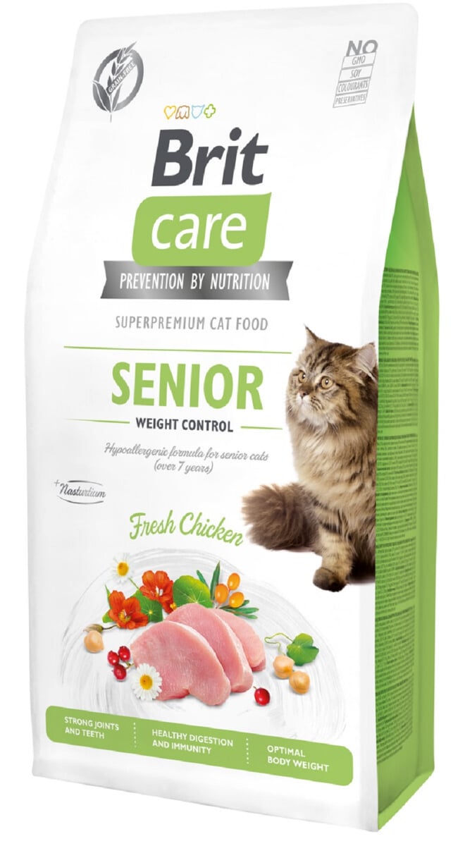 Brit Care maistas vyresnio amžiaus katėms „Senior Anti-Age“, 400g - 
