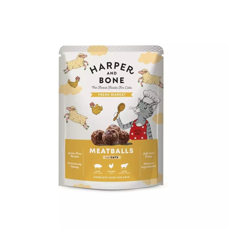 Harper and Bone Fresh Market kassi einekotike, 85 g