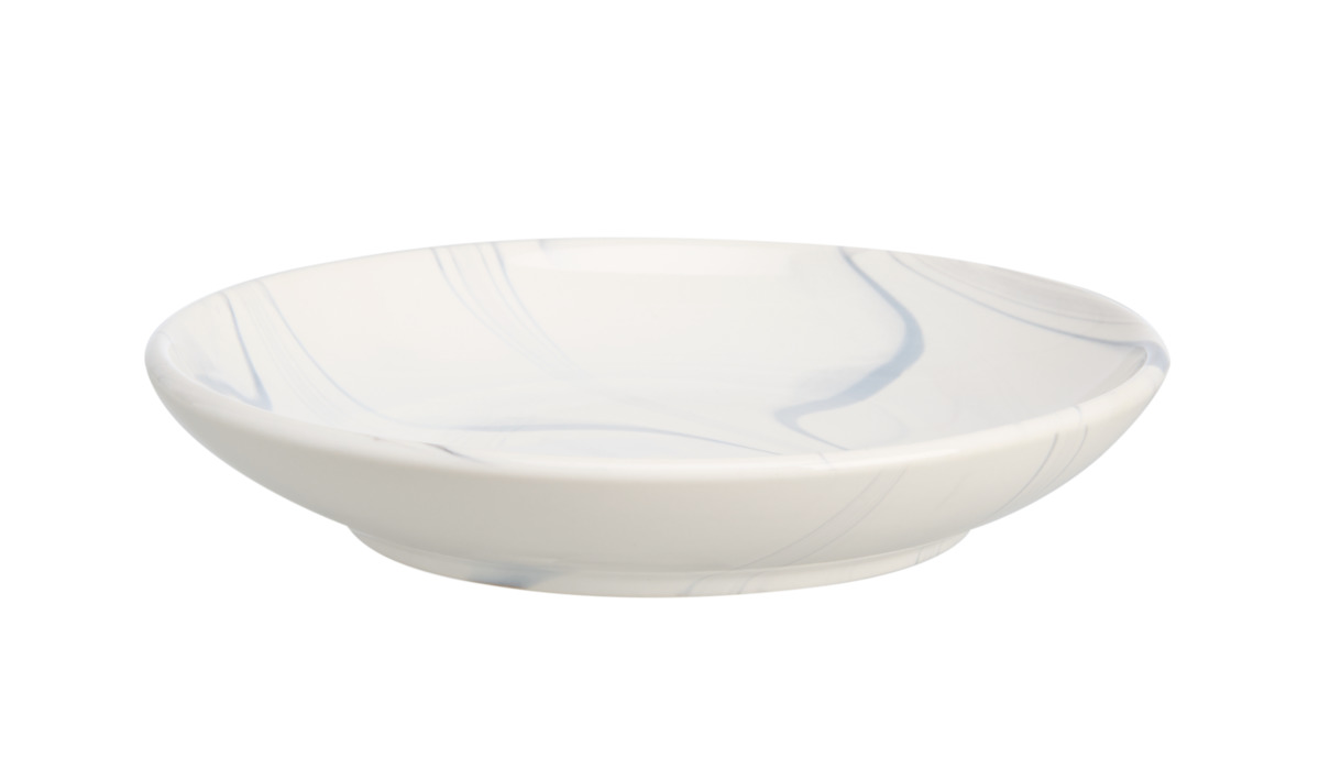 BASIC CAT KERAMINĖ LĖKŠTUTĖ, MARMURINĖ, 13,6 X 2,5 CM, PILKA* # - 