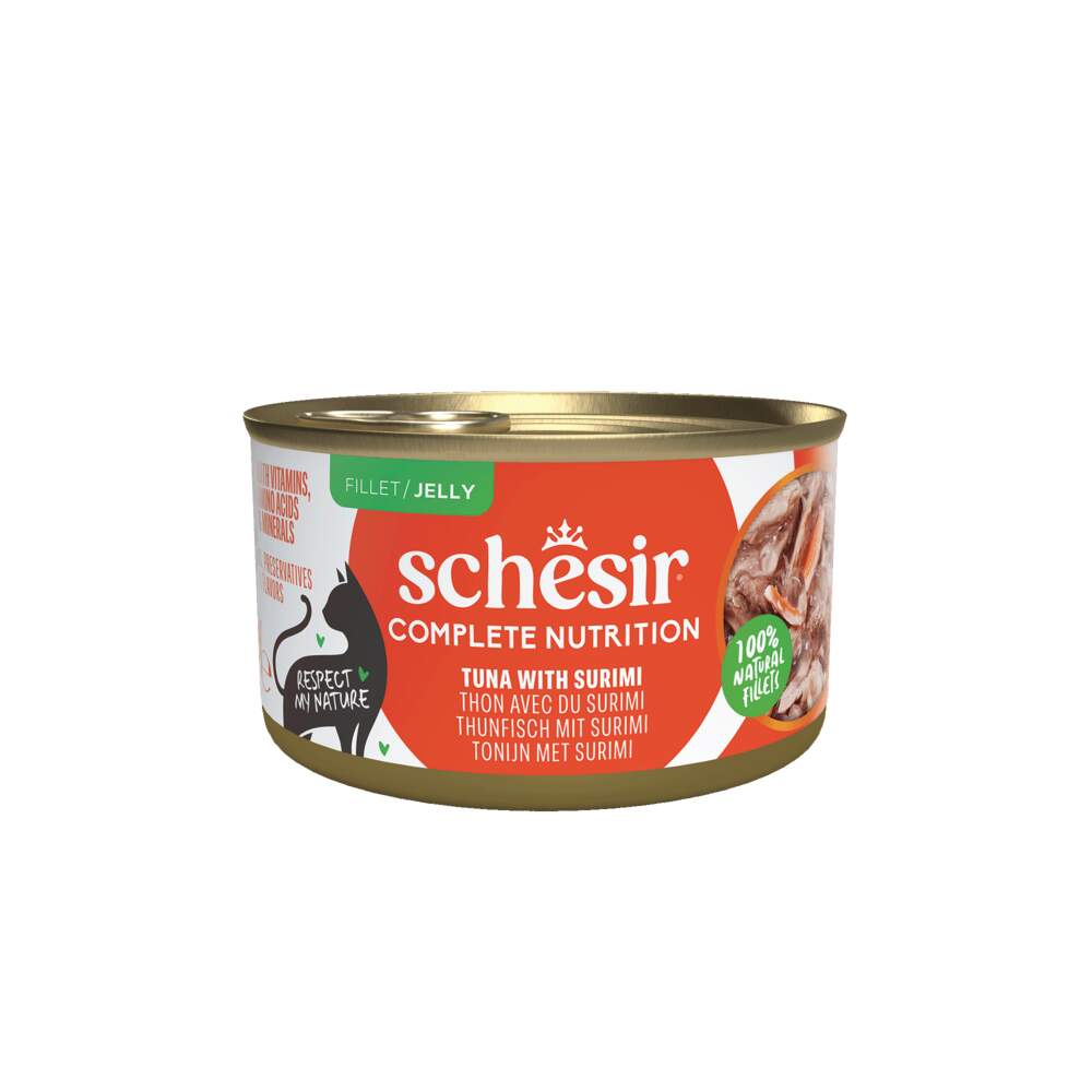 Schesir kassi konserv želees, tuunikala/surimi, 85 g - Tootepilt