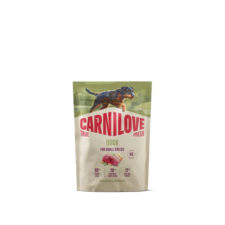CARNILOVE TRUE FRESH Small sausā barība suņiem, pīle, 1,5kg - Produkta attēls 2
