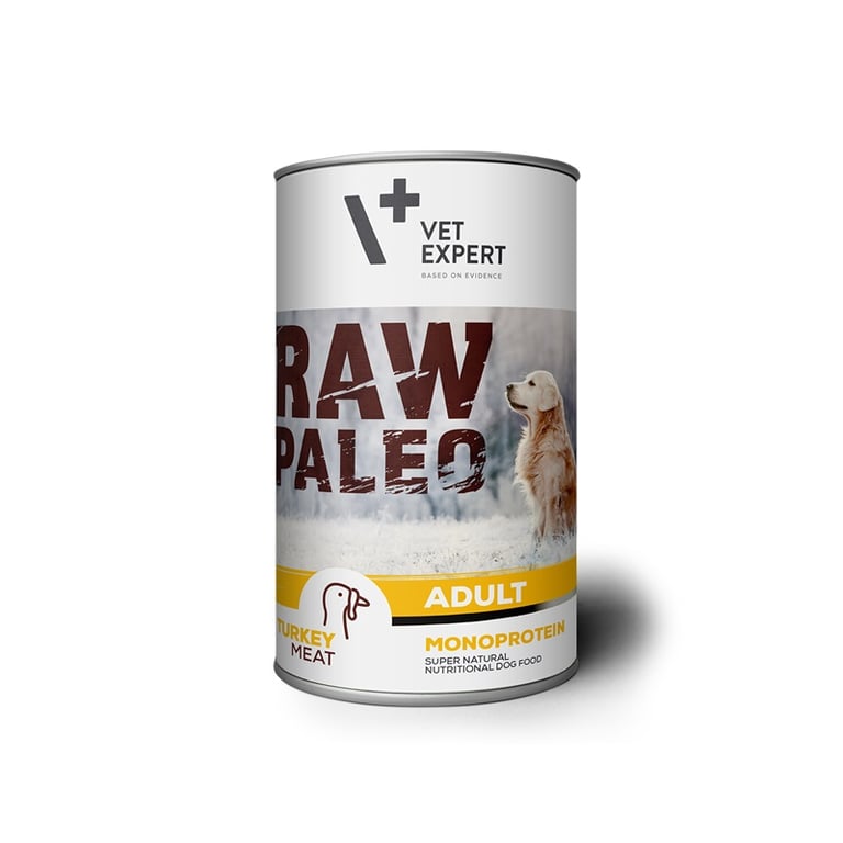 Raw Paleo Adult konservai šunims su kalakutiena, 400 g