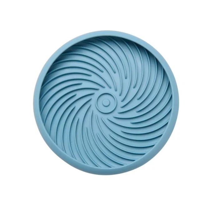 L&B Tasty enrichment plate swirl light blue -  2