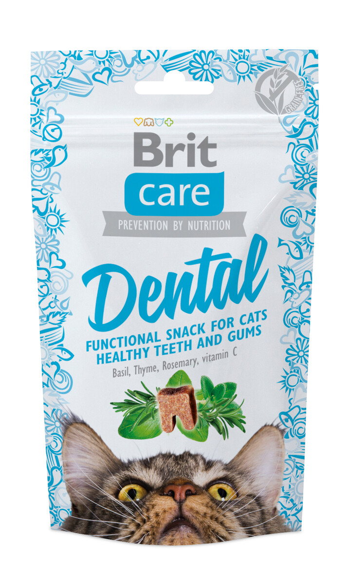 BRIT CARE DENTAL SKANĖSTAI KATĖMS DANTŲ PRIEŽIŪRAI, 50 G - 