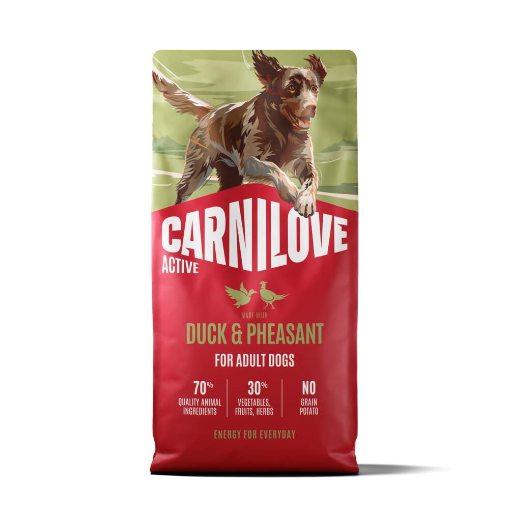 CARNILOVE ACTIVE sausā barība suņiem, pīle/fazāns, 12kg - Produkta attēls