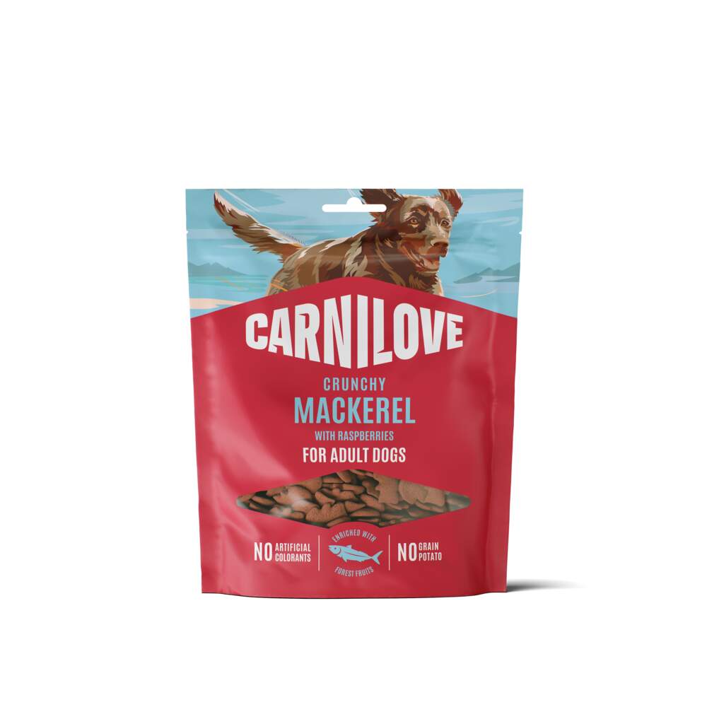 Carnilove Crunchy kārumi suņiem, makrele/avenes, 200 g - Produkta attēls