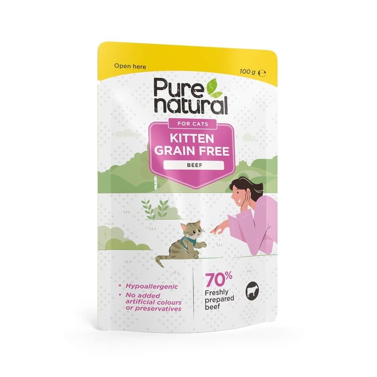 Purenatural kassipoja einekotike, veis, teraviljavaba, 100 g - Tootepilt 2
