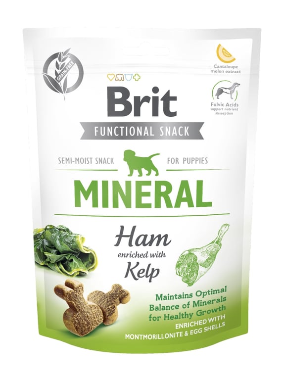 Brit Care Mineral funkciniai skanėstai šuniukams su kumpiu, 150g
