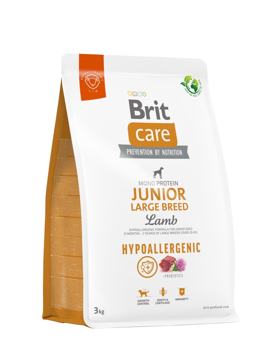 Brit Care Junior kuivtoit suurt tõugu koerale, lammas/riis, 3 kg - Tootepilt