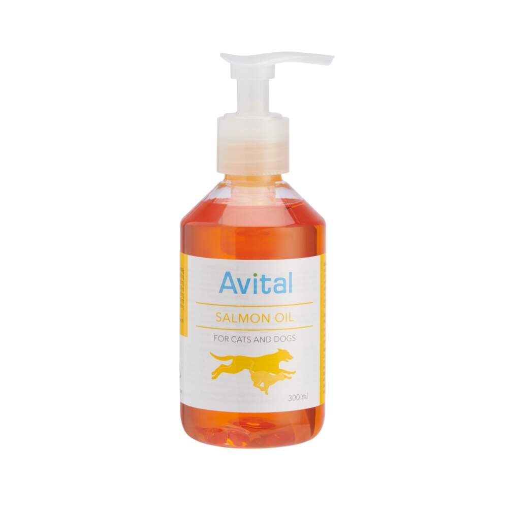 Avital 100 % norvegiškas lašišų aliejus šunims ir katėms, 300ml - 