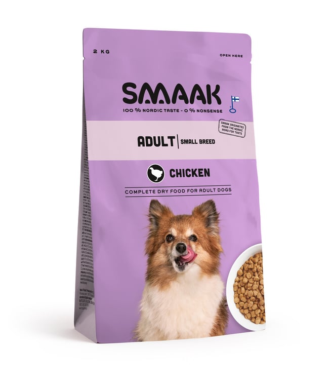 SMAAK Small sausā barība suņiem, vista, 2kg