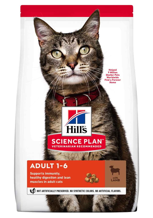 HILL'S SP Adult sausā barība kaķiem, jērs, 3kg