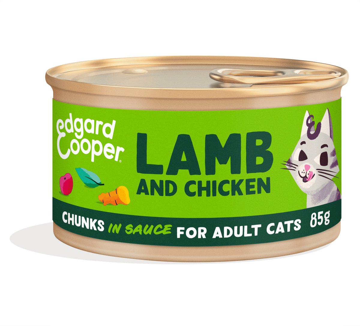 Edgard & Cooper konservuotas maistas katėms su ėriena ir vištiena, 85g -  1