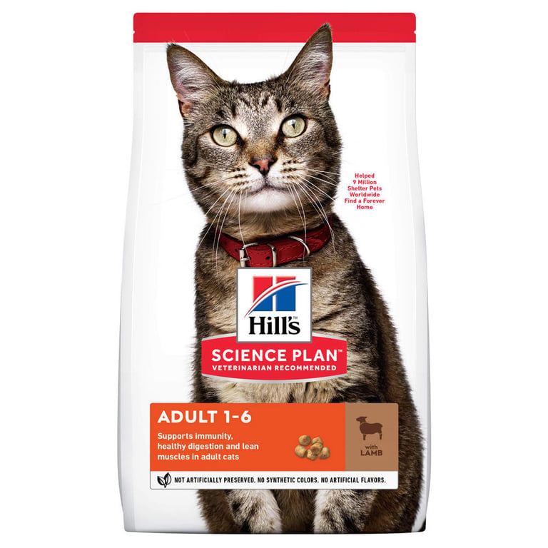 HILL'S SP Adult sausā barība kaķiem, jērs, 1,5kg