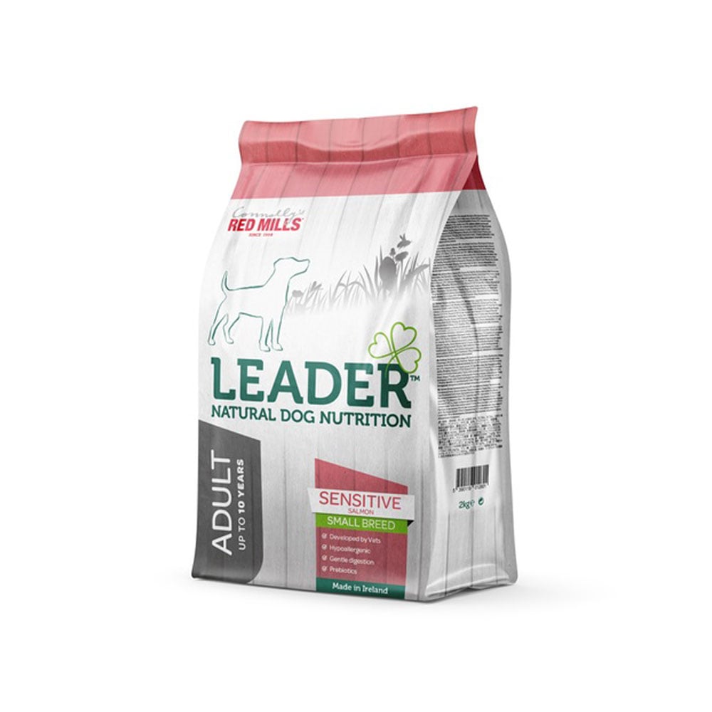 Leader Sensitive Small sausas maistas šunims su lašiša, 2 kg -  1