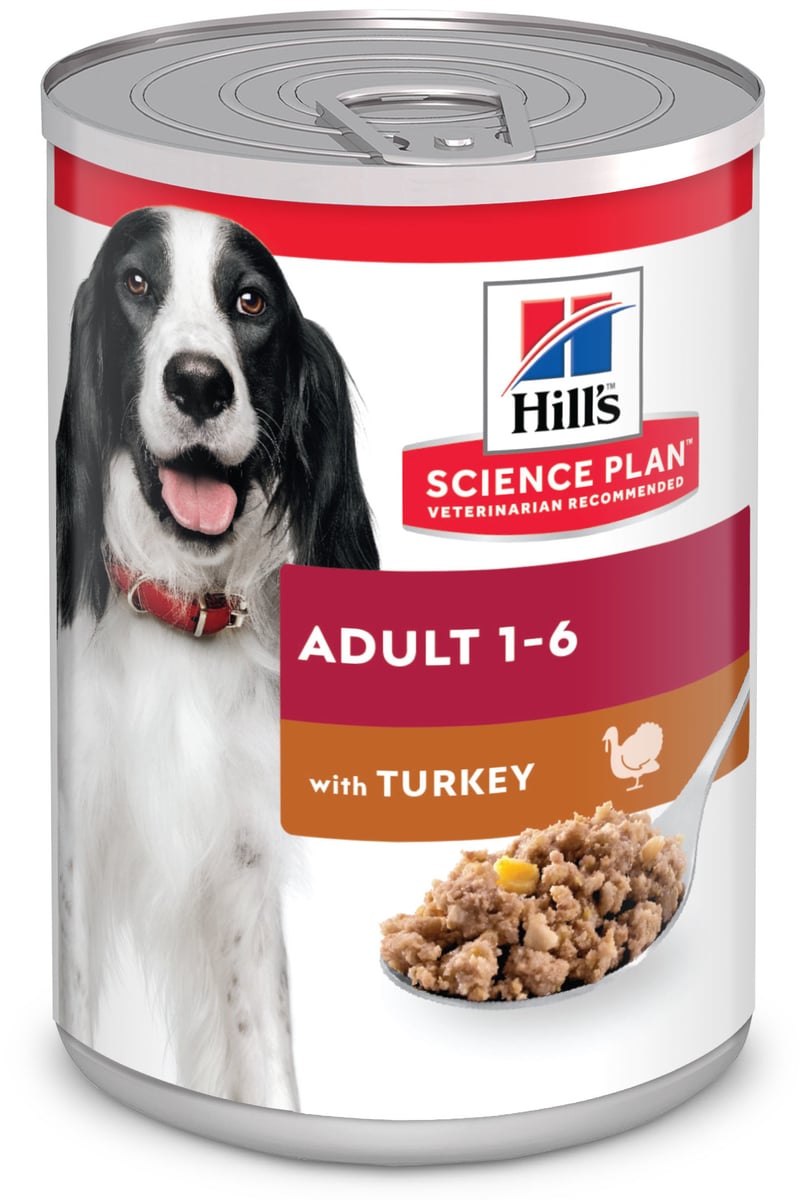 HILL'S SP Adult mitrā barība suņiem, tītars, 370g - Produkta attēls 1