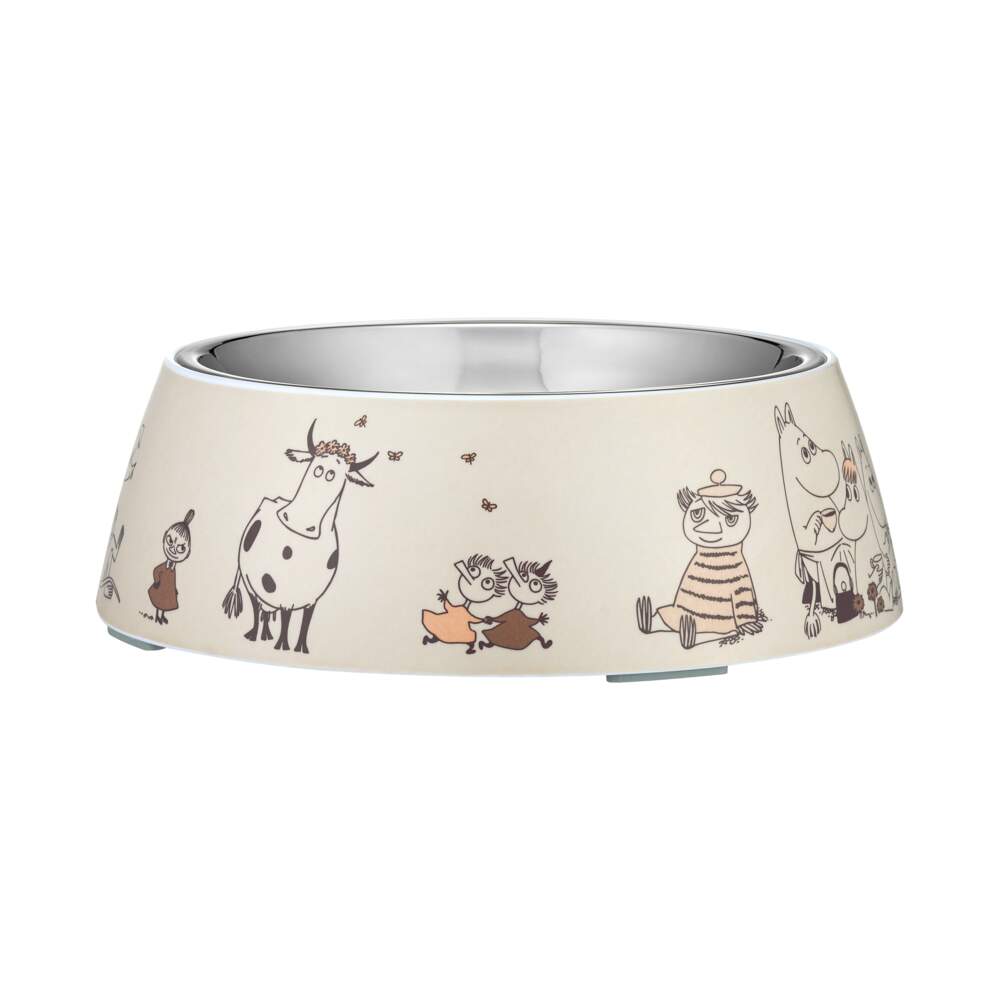 Moomin Moments melamīna trauks ar bļodu, L, bēšs - Produkta attēls