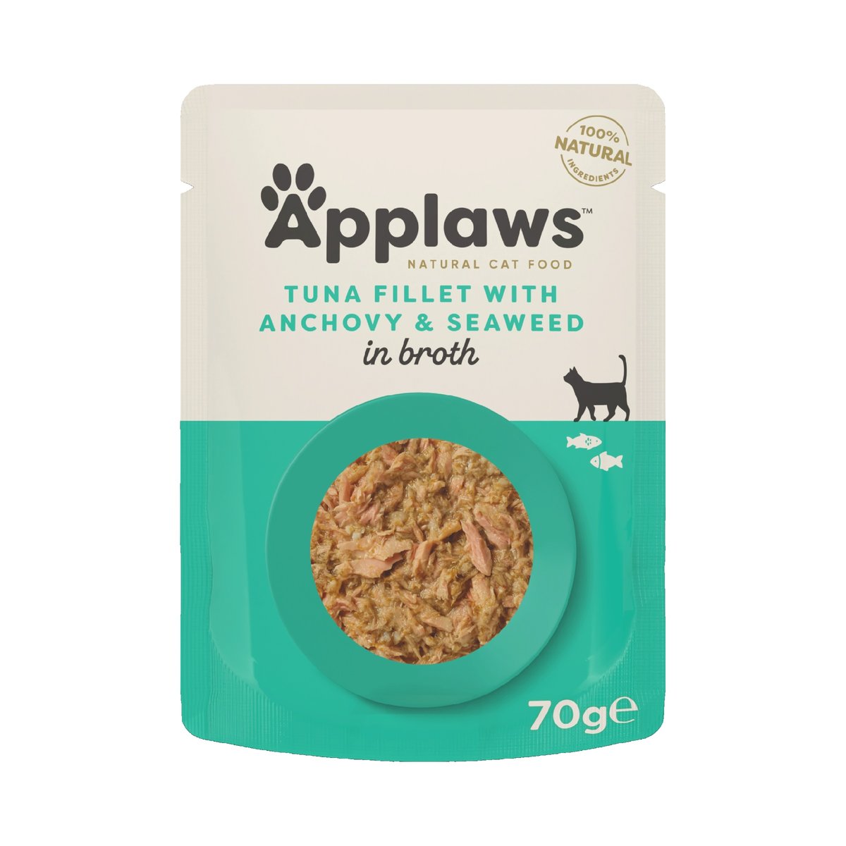 Applaws konservuotas maistas katėms su tunu, ančiuviais, 70 g - 