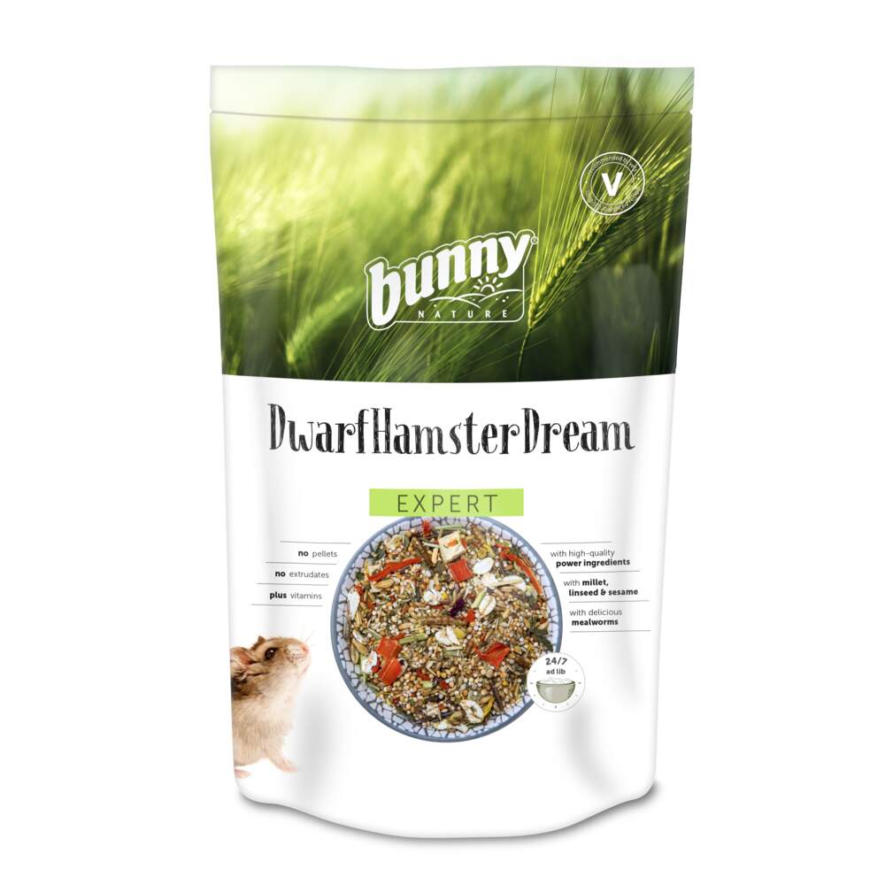 Bunny DwarfhamsterDream kääbushamstrite täissööt, 500 g - Tootepilt