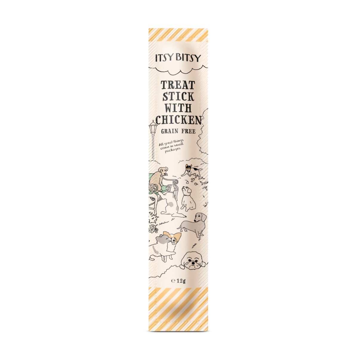 ItsyBitsy mėsos lazdelė šunims – su vištiena, 12 g - 
