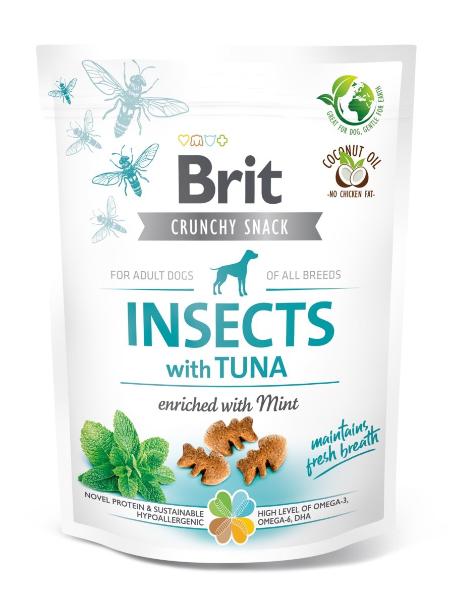 BRIT CARE CRACKER SKANĖSTAI ŠUNIMS SU VABZDŽIAIS IR TUNU, 200 G - 
