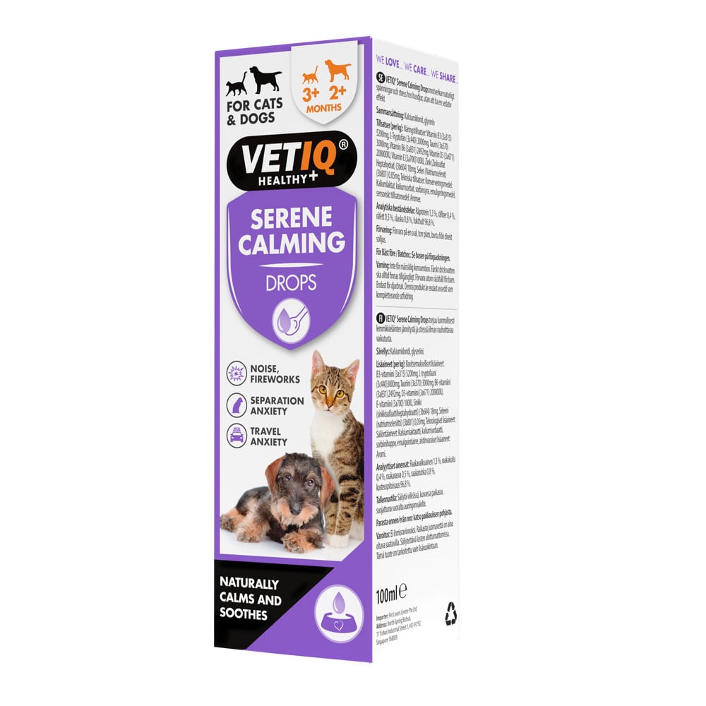 VETIQ Serene raminamieji lašai augintiniams, 100 ml -  1
