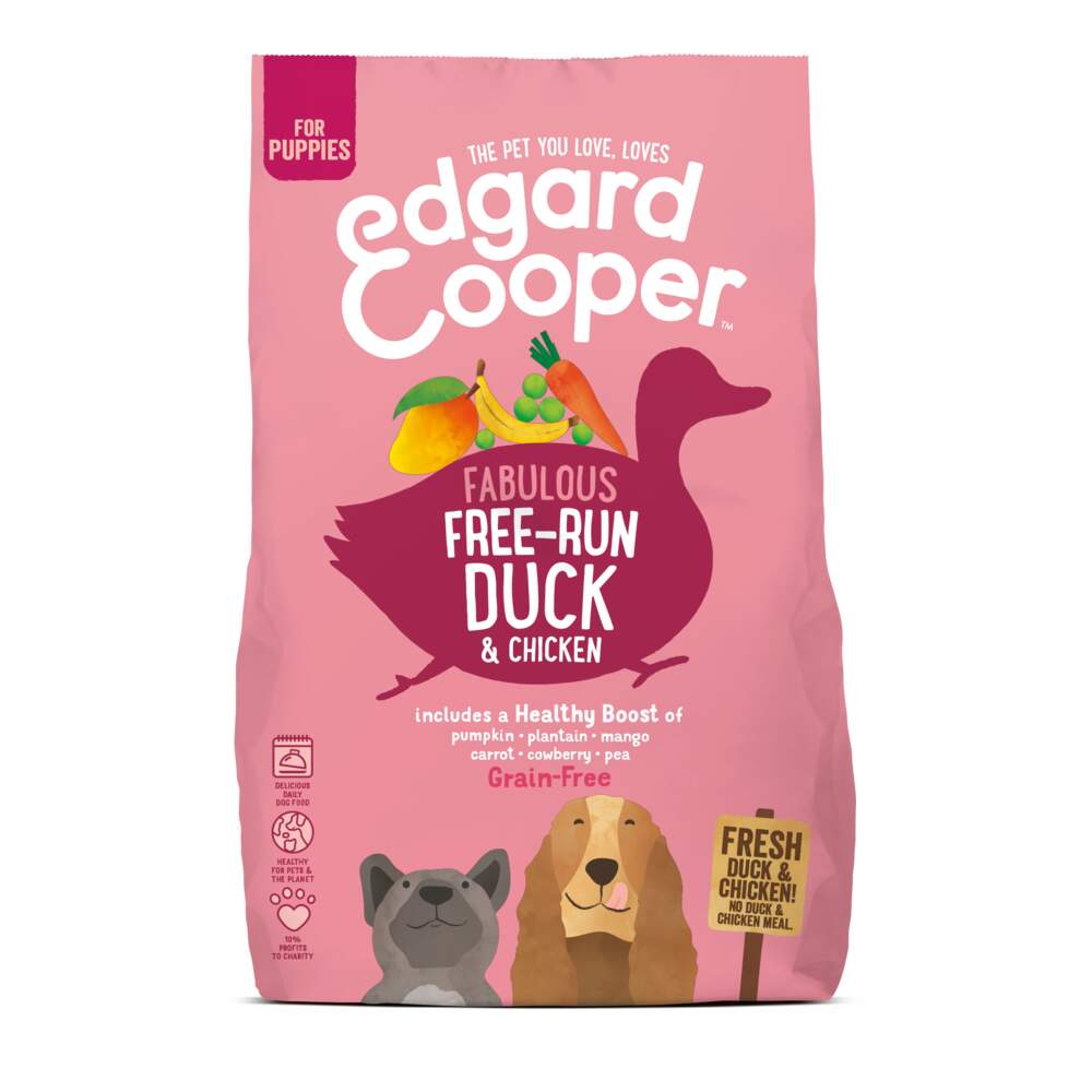 Edgard & Cooper sausas maistas šuniukams su antiena ir vištiena, 7kg -  1