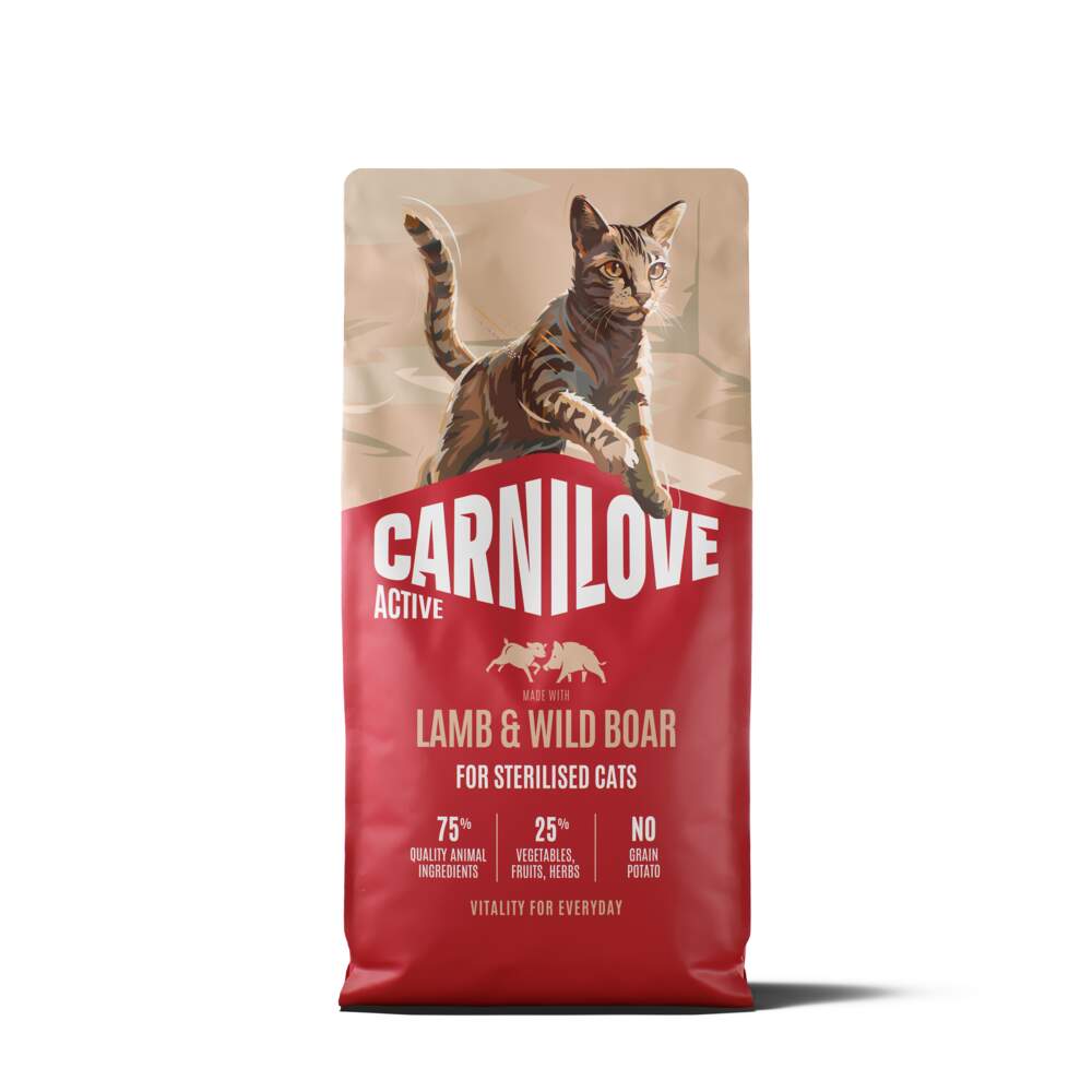 Carnilove Active kassi kuivtoit, lammas/metssiga, 6 kg - Tootepilt