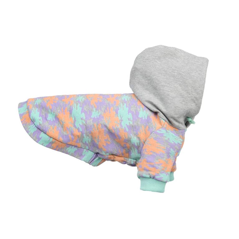 L&B megztinis su gobtuvu Pastel Cloud raštas 30
