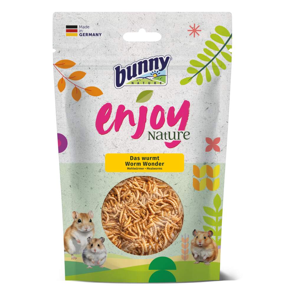 Bunny EnjoyNature kārums grauzējiem ar miltu tārpiem, 60 g - Produkta attēls