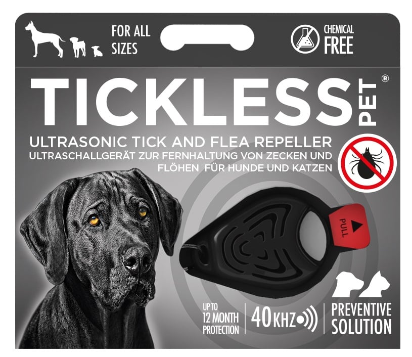 Tickless Pet, ultraskaņas ierīce pret ērcēm un blusām, melna - Produkta attēls 1