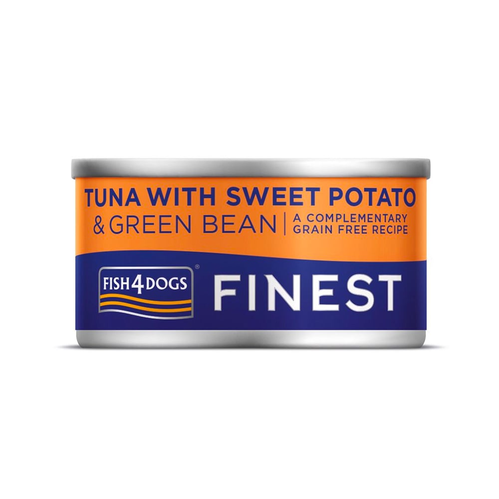 Fish4Dogs Finest konservai šunims su tunu ir saldžiąja bulve, 85 g -  1