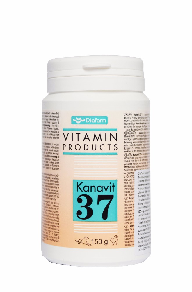 Diafarm Kanavit 37 barības piedeva mājdzīvniekiem, 150 g - Produkta attēls